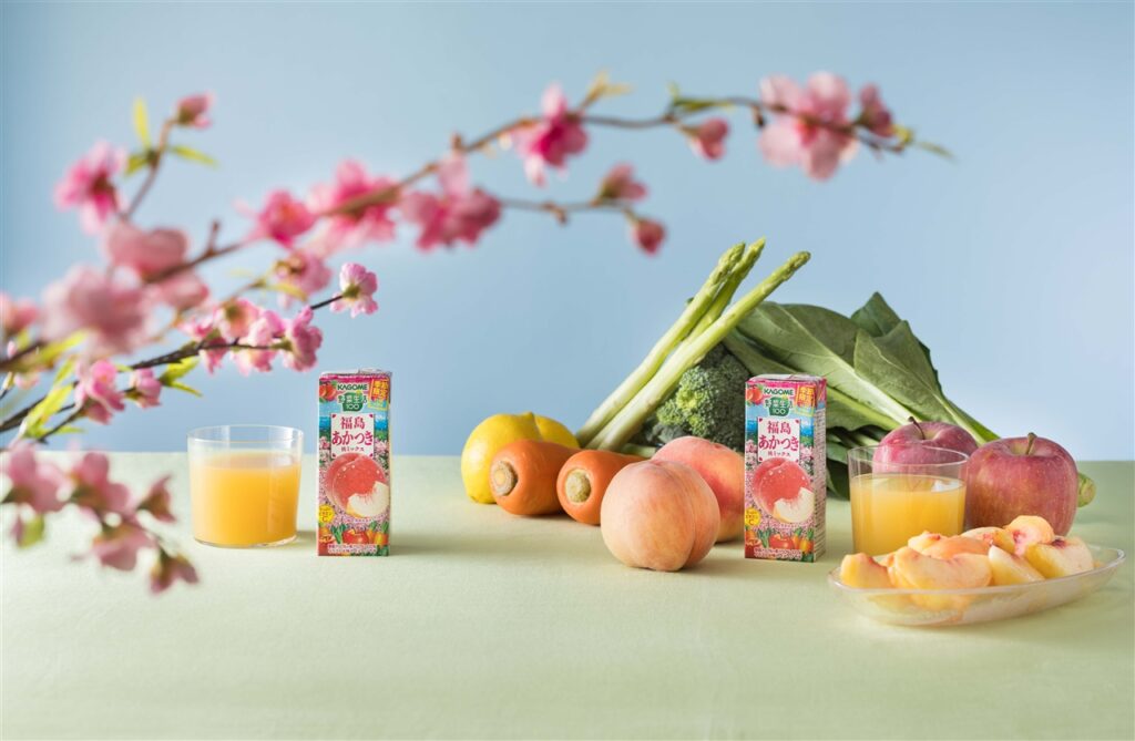 福島あかつき桃の贅沢な味わい！季節限定・砂糖不使用『野菜生活100 福島あかつき桃ミックス』が遂に登場