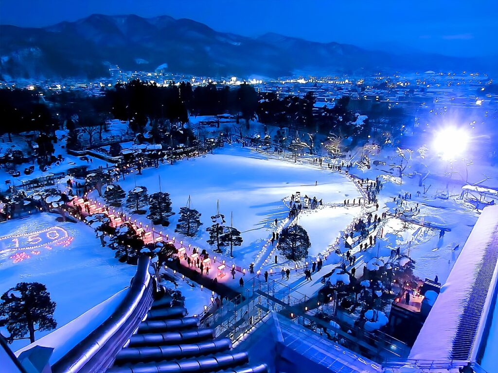 【福島県会津若松市】東山芸妓と会津のグルメを味わう！スノードームお座敷体験