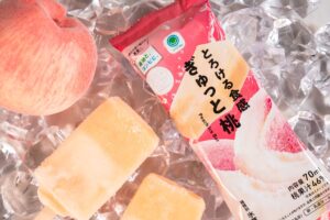 ファミマルの産地応援シリーズ1周年！福島県産桃を使った「とろける食感ぎゅっと桃」アイスバーが5月14日（火）発売！